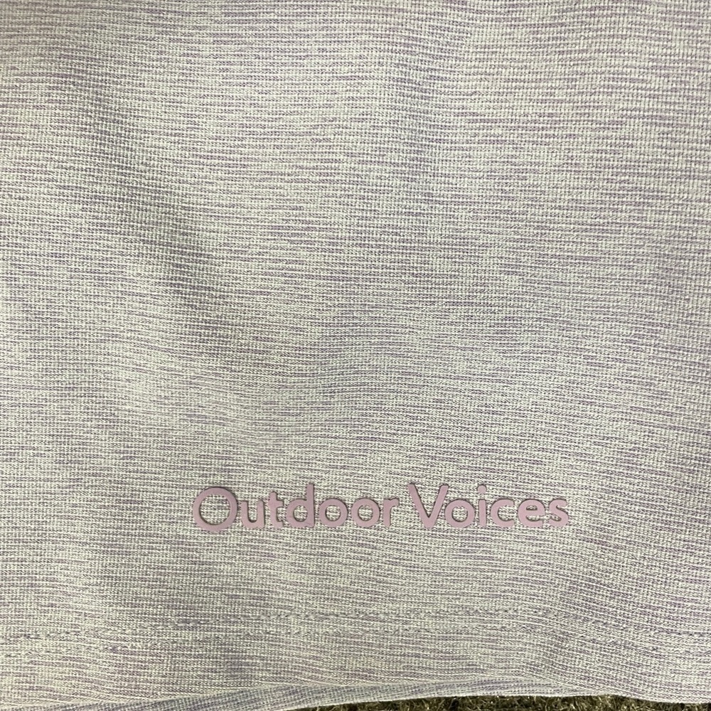 Outdoor Voices Shorts Periwinkle Blue Lavender Athletic Running Workout Small - Picture 2 of 5
